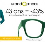 Grand Optical: Votre âge = Votre % de remise sur votre monture de marque