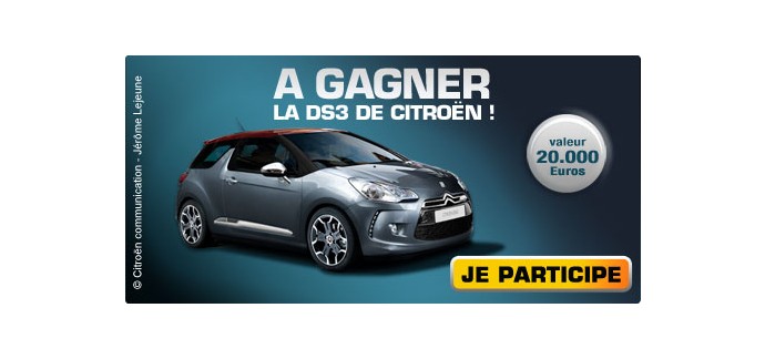 France Abonnements: Une Citroën DS3 a gagner