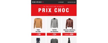 Devred: Toute la collection Hiver à prix choc - toutes les chemises à 15€, pulls à 19€..