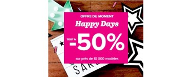 Sarenza: Happy Days : Tout à - 50% sur près de 10 000 modèles