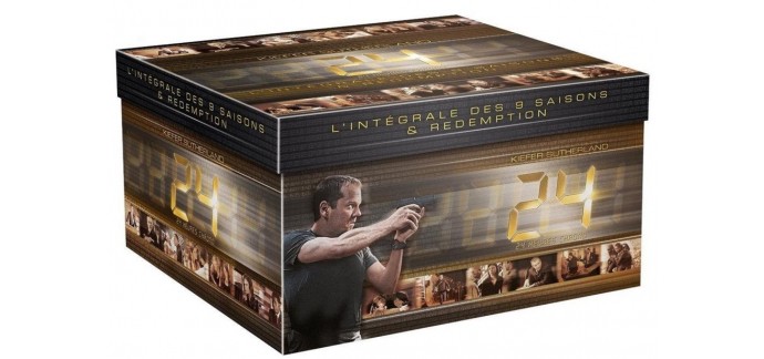 Amazon: Intégrale de la série 24 heures chrono (9 saisons) + Redemption en DVD à 44,21€