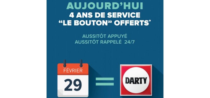 Darty: [En magasin] 4 ans de service "Le Bouton" offerts dès 50€ d'achat