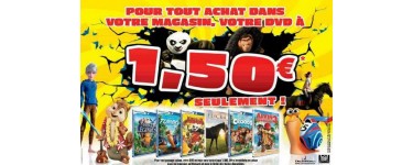 Auchan: Pour tout achat en magasin profitez d'un DVD Dreamworks à 1,50€