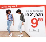 Jennyfer: 1 jean acheté = le 2e à 9,99€