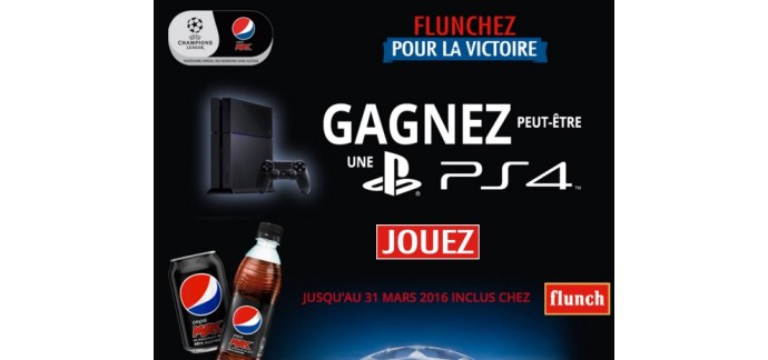 Flunch: 100 consoles de jeu PS4 à gagner