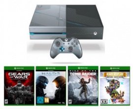 Micromania: Xbox One 1 To édition collector Halo 5 + 4 jeux pour 369€ au lieu de 499,99€