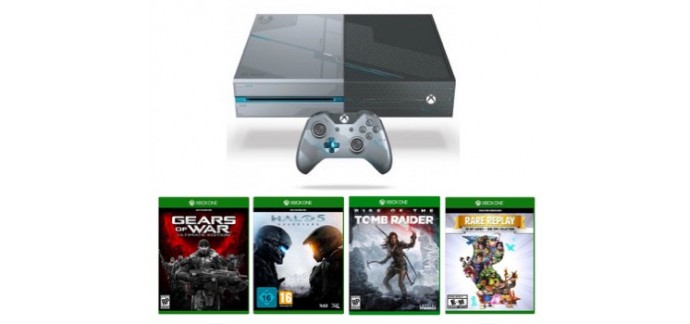 Micromania: Xbox One 1 To édition collector Halo 5 + 4 jeux pour 369€ au lieu de 499,99€