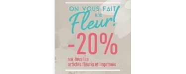 Grain De Malice: -20% sur tous les articles fleuris et imprimés