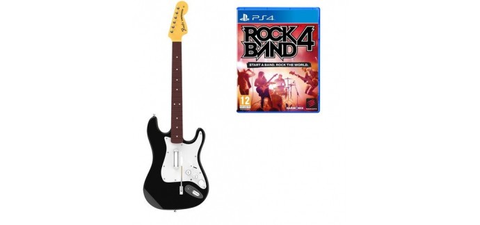 Auchan: Jeu Rock Band 4 sur PS4 - le jeu + la guitare à 49,99€