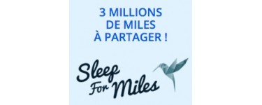 Air France: Sleep For Miles : 3 millions de miles à gagner