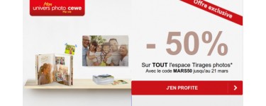 Boulanger: 50% de réduction sur toutes les impressions photos