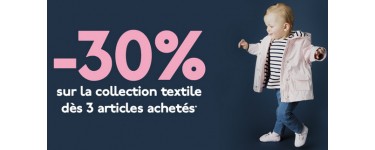 Natalys: -30% dès 3 articles Textile achetés