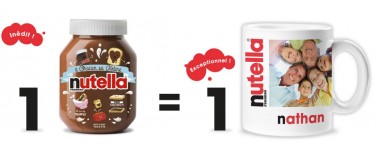 Nutella: 1 pot de Nutella acheté= 1 mug personalisé offert