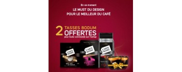 Carte Noire: 2 tasses Bodum offertes pour toute commande de paquets de café