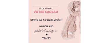 Vichy: Un foulard petite mendigote offert pour 2 produits achetés