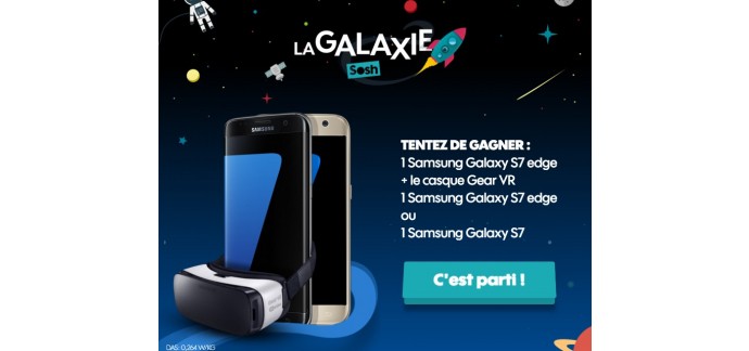 Sosh: Des Samsung Galaxy S7 accompagnés du casque Gear VR à gagner