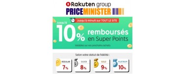Rakuten: De 7 à 10% remboursés en bons d'achat sur tous vos achats