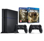 Amazon: Pack PS4 1 To + Far Cry Primal + Fallout 4 et une 2ème manette pour 399,99€