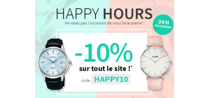 Montres & Co: 10% de réduction pour les Happy Hours
