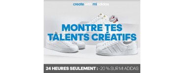 Adidas: - 20% sur la création de ton propre modèle Mi Adidas