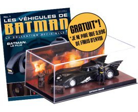 Eaglemoss: La Batmobile de BATMAN LE FILM + le magazine dédié offerts (livraison 3,99€)