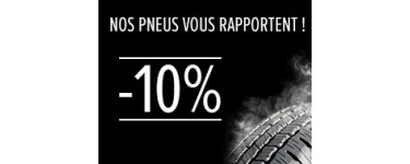 Yakarouler: 10% offerts en bon d'achat dès 190€ de commande de pneus