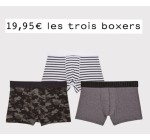 Undiz: 3 boxers Homme au choix pour 19,95€ au lieu de 29,85€