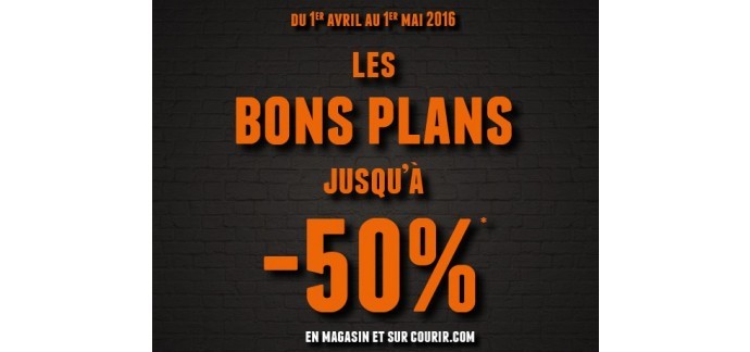 Courir: Les Bons Plans : Jusqu'à - 50% sur plus de 1000 paires de chaussures