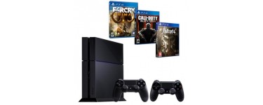 Cdiscount: PS4 1To + 2e manette + Far Cry Primal + CoD Black Ops III + Fallout 4 à 399,99€