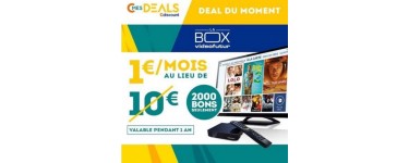 Cdiscount: LA BOX Vidéofutur à 1€/mois au lieu de 10€ (2000 bons disponibles)