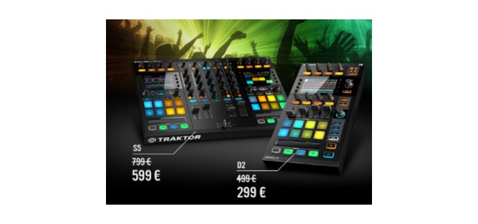 Bax Music: Production : 200€ de réduction sur les contrôleurs DJ Traktor Kontrol S5 et D2