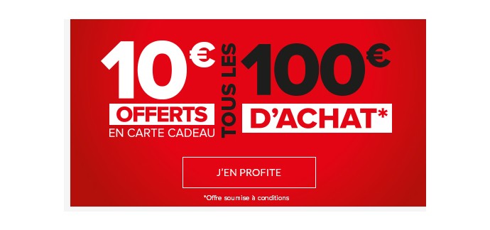 Fly: 10€ offerts en carte cadeau par tranche de 100€ d’achat
