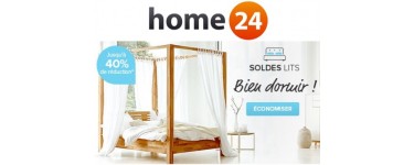 Home24: Bien dormir : 40 % de réduction sur une sélection de lits