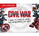JouéClub: 95 lots de 2 places de cinéma pour le film Captain America Civil War à gagner