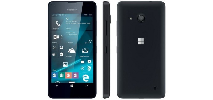 Cdiscount: Smartphone Microsoft Lumia 550 (4,7", 4G, quad-core, 8Go) à 89,99€