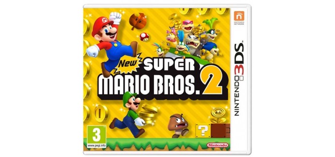 Amazon: 2 jeux 3DS achetés parmi une sélection = le jeu New Super Mario Bros. 2 offert