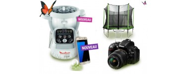 Auchan: 1 robot Moulinex ou 1 Samsung Galaxy S7 ou 1 APN Nikon ou 1 trampoline à gagner