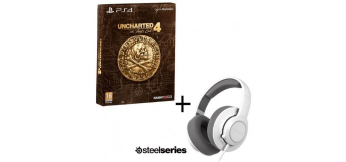 Cdiscount: Uncharted 4 : A Thief's End - Edition spéciale + Casque Steelseries à 79,99€