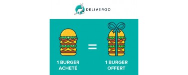Deliveroo: 1 burger acheté, 1 burger offert ce week-end