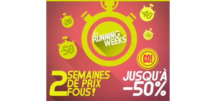 i-Run: Running Weeks : jusqu'à - 50% sur une sélection de produits