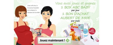 ABC BABY: 2 box à gagner par jour et un bon d'achat Aubert de 350€ à gagner par mois