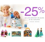 Disney Store: - 25% sur une sélection de jouets et de costumes 