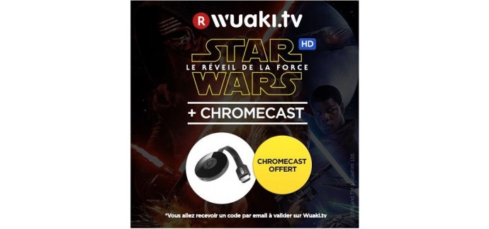 Rakuten: Clé Chromecast 2 + Star Wars : Le réveil de la force en HD pour 19,99€