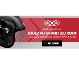 Motoblouz: Grand jeu Roof : 3 casques Desmo New Gen, 6 polos et 5 anneaux Roof à gagner