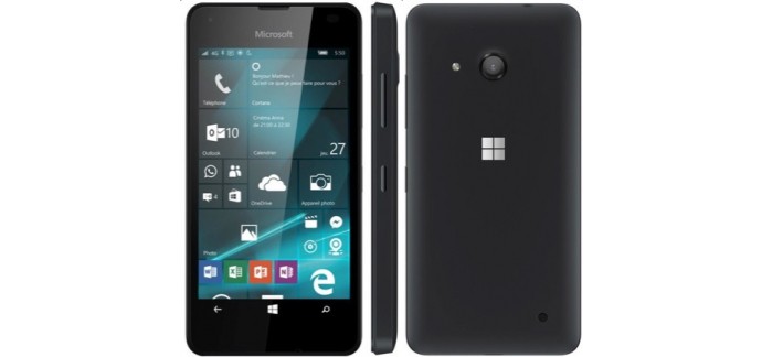 Darty: Smartphone 4.7" Microsoft Lumia 550 Noir 4G - 8 Go à 69€ (dont 30€ via ODR)