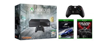 Micromania: Xbox One 1To + 2e manette + The Division, Forza 6 & GoW Ultimate à 349,99€