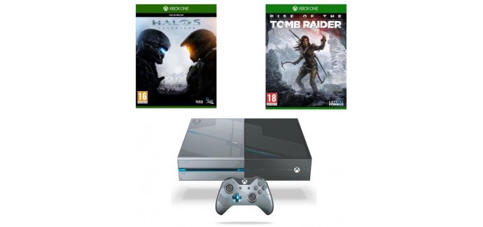 Cdiscount: Xbox One 1To Edition Collector + Halo 5 et Rise Of The Tomb Raider à 359,99€