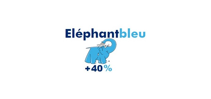 Eléphant bleu: 40% de lavage en plus pour tout achat de jetons ou rechargement à partir de 20€