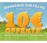 FDJ: 10 euros offerts pour toute nouvelle inscription en ligne