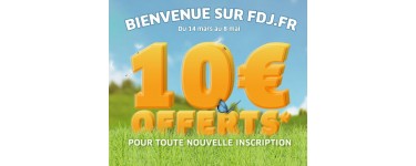 FDJ: 10 euros offerts pour toute nouvelle inscription en ligne